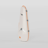 Quantum Triangular Violin Case Radiant Ivory - Orange Negri